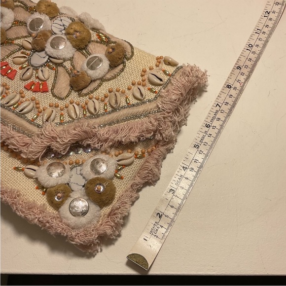 Francesca's Sea Shell Beaded Clutch Purse NWT - Picture 9 of 12